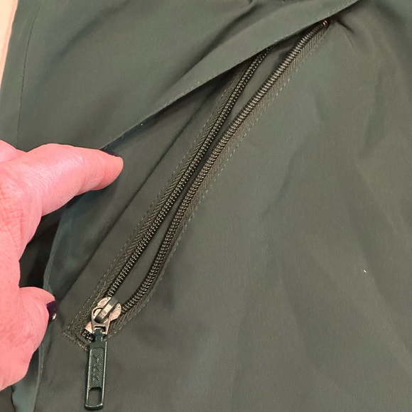 Eddie Bauer Jacket Hunter Green Hooded Full Zipper Cinch Hood Waist Hem Medium - Picture 7 of 9